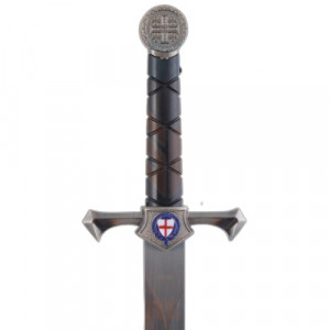 Pumnal decorativ Cavaler Cruciat 39 cm - Img 2