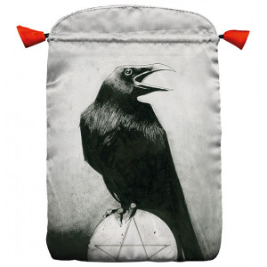 Punga satin pentru carti de tarot Corb