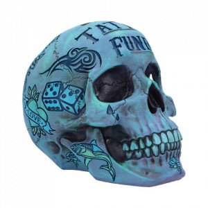 Pusculita craniu Tattoo Fund ( Albastru ) - Img 1