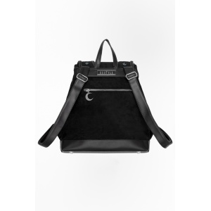 Rucsac din piele ecologica cu broderie Moon Glow - Img 7