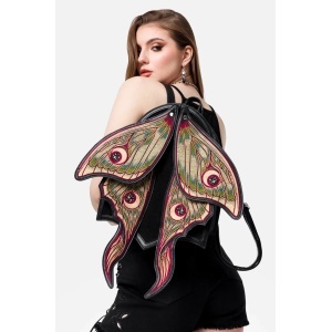 Rucsac din piele intoarsa ecologica cu broderie Metamorfoza - Img 2
