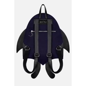 Rucsac gotic dark celestial Umbra Noctis Moth cu aripi 3D mobile - Restyle - Img 7