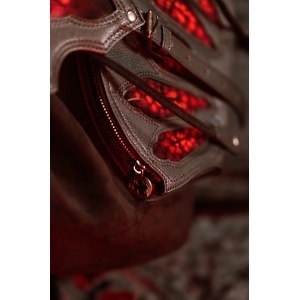 Rucsac gotic Dark Romance Bloodveil inspirat de vitralii gotice - Restyle - Img 4