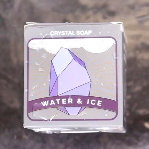 Sapun artizanal cu cristal in interior Elemental - Apa (cuart roz, jasp sau agata neagra) - Img 3