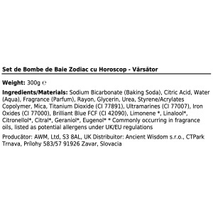 Set 2 bombe de baie artizanale cu mesaj ascuns Zodiac - Varsator - Img 6