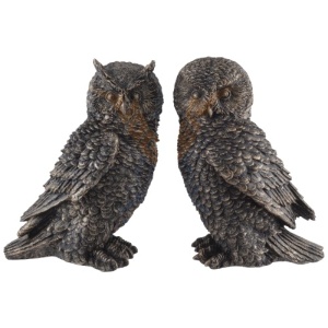 Set 2 statuete rasina Bufnite 20cm
