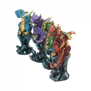 Set 4 statuete Dragonei la sfat 10 cm - Img 2