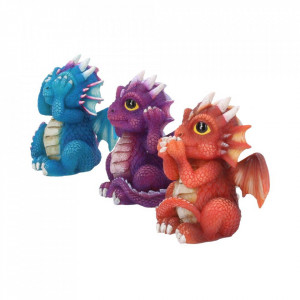 Set statuete Trei dragonei intelepti 8.5 cm - Img 2