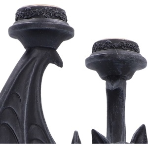 Sfesnic gotic pentru 3 lumanari Nocturnal Flame 28 cm - Nemesis Now - Img 6
