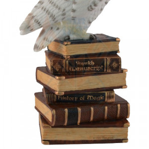 Statueta bufnita pe carti Magic wand 14 cm - Img 3