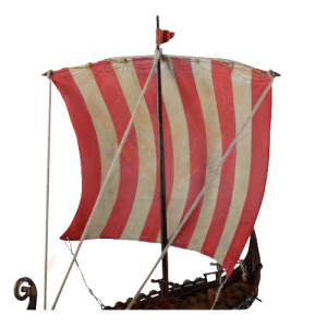 Statueta Corabie vikinga cu cap de dragon 33cm - Img 2