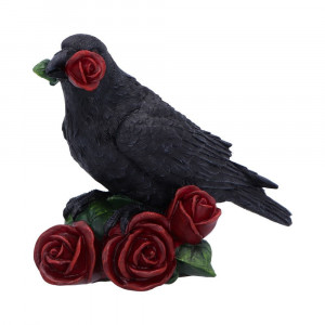Statueta corb Rose of the Raven 14 cm - Img 4