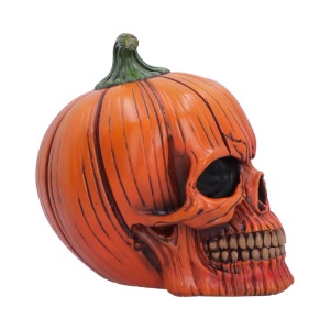 Statueta craniu Hall of Horrors: The Spirit of Halloweenn – decor gotic si decor fantasy, 17.5cm - Img 4