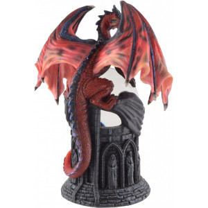 Statueta cu glob dragon Pazitorul Cristalului 20cm - Img 5