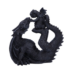 Statueta dragon cu pui Drakaina si Dragonling 22cm