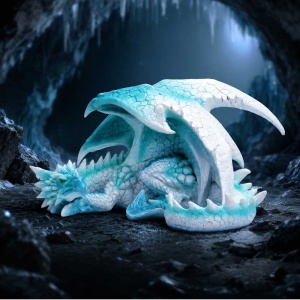 Statueta dragon de gheata Tundra 16.2cm - Img 3