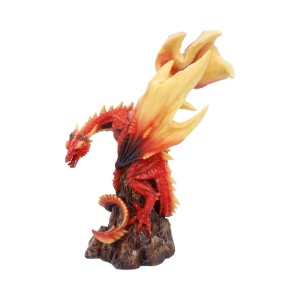 Statueta Dragon Vermilion Inferno – decor fantasy collector, 22.5 cm - Img 2