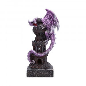Cu ochi rosii patrunzatori si o privire amenintatoare, un dragon violet metalic se infasoara in jurul unei structuri falnice pregatindu-se sa scoata un vuiet infricosator pentru a se face cunoscut altor creaturi.  Realizata din cea mai fina rasina inainte