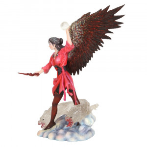 Statueta Elemental Magic - Vrajitoarea Aerului, Anne Stokes 27.5 cm - Img 2