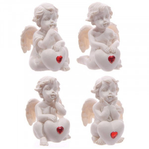 Statueta Ingeras cu Inimioara 5.5 cm - Img 1