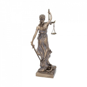 Statueta Justitia placata cu bronz, 33 cm – Nemesis Now - Img 3