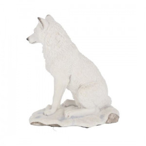 Statuetă lup alb Lupul Naluca 20 cm - Img 3
