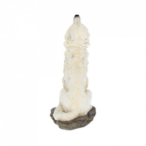 Statueta lup alb Urlet in furtuna 20 cm - Img 5
