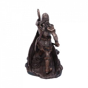 Statueta luptator viking cu corabie Halvor 24cm - Img 4