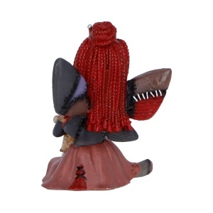 Statueta papusa Voodoo Poppy Thread din colectia The Stitchlings – decor gotic fantasy , 10.5 cm - Img 4