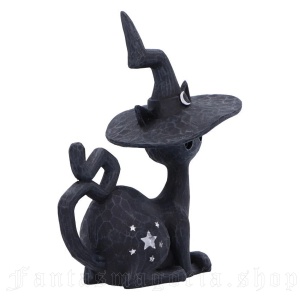 Statueta pisicuta neagra Charm - decor gotic cu pisici si vraji, 12.5 cm - Img 4
