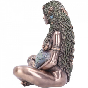 Statueta rasina si bronz Mama Pamant 30 cm - Img 6