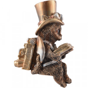 Statueta steampunk Pisica Victoriana 16 cm - Img 6