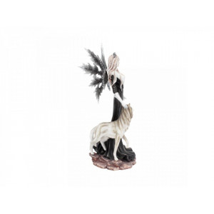 Statueta zana si lup Aura Neagra 24 cm - Img 4