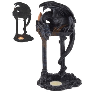 Suport lumanare/conuri backflow dragon Aparatorul cetatii 25cm - Img 1