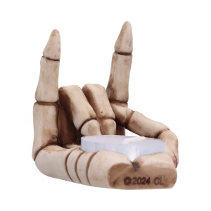 Suport lumanare Horns Up 7.2cm - Nemesis Now - Img 3