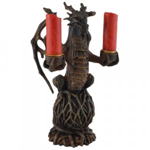 Suport lumanari Dragon de Padure 22 cm - Img 3