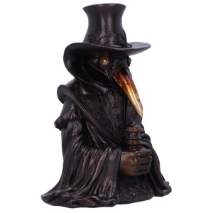 Suport pentru conuri parfumate Backflow Miasma Plague Doctor, decor gotic fantasy ( 18 cm ) - Img 4