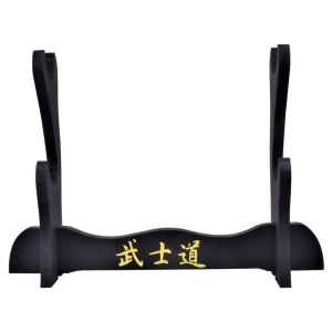 Suport Samurai din lemn pentru 2 Katana
