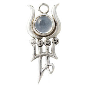 Talisman argint cu cuart Spiritul Planetar al Lunii, Phul - Img 2
