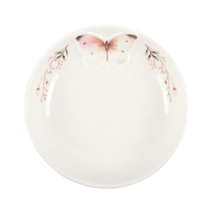 Tavita bijuterii/monede ceramica White Butterfly - Fluture