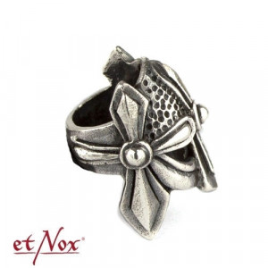 Bijuterie pentru barba/par din argint Casca Viking diametru 0.6 cm - Img 4