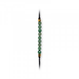 Bratara ajustabila cu 9 sfere din Aventurin, talisman pentru Noroc