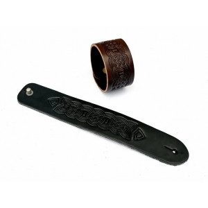 Bratara din piele Nod Celtic 3cm - Img 3