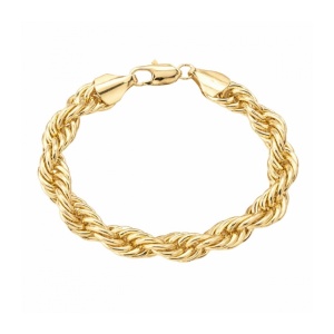 Bratara placata cu aur de 14 K Impletitura 21 cm