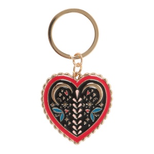 Breloc metalic Folk Heart - Img 2