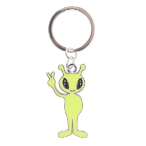 Breloc metalic fosforescent Alien - Img 2