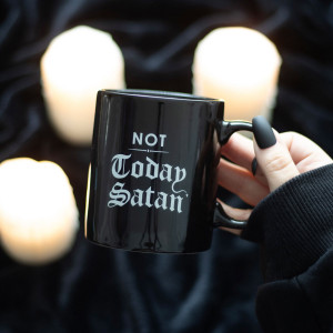 Cana ceramica Not Today Satan, capacitate 330 ml - Img 3