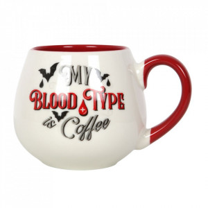 Cana ceramica Victorian Vampire - My Blood Type is Coffee, capacitate 500 ml - Img 2