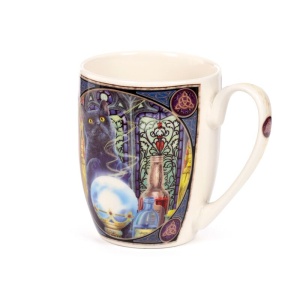 Cana din portelan cu pisici Ajutorul Vrajitoarei - Lisa Parker 12 cm, 300 ml - Img 4