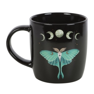 Cana portelan Dark Forest - Luna Moth, capacitate 340 ml